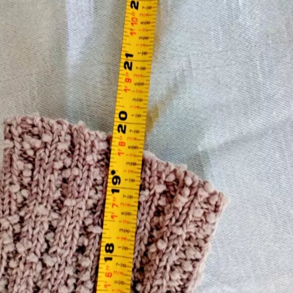 Maurices Sweater Women's Size M Brown Loose Knit Pullover Crew Neck Semi Sheer - Picture 6 of 6